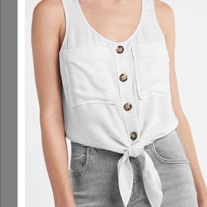 Express Rayon Tie Front Tank with tag NEW!!